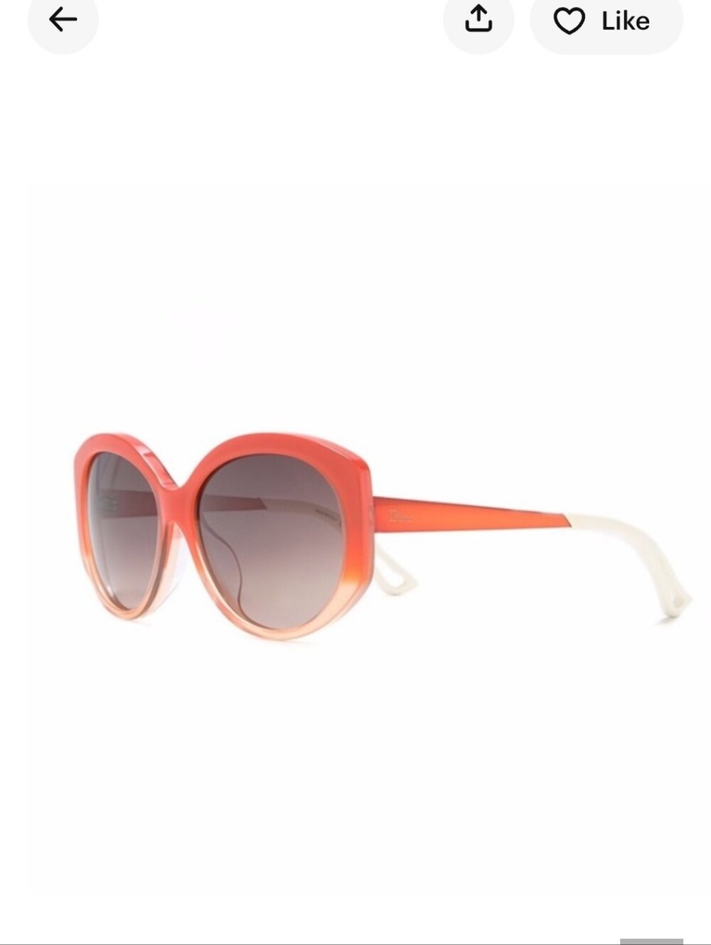 Dior Extase Over-sized Orange Ombre Sunglasses KW5XQ 58-16-140 - Picture 2 of 12
